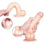 JSCRlove 8.3 Inch Ðíldɔ Lifelike Realistic Dual Density Toy Real Feel Happy Toy with Strong Base Women Dresses