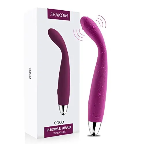 SVAKOM G Spot Vibrator Clitoral Vagina Vibrating Stimulation with 25 Vibration, Waterproof Wand Massager Nipple Anal Finger Vibrator Whisper Quiet Adult Sex Toys for Female Beginner Men Women Couples