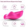JunRP 9 Silent Vibration Modes and Skin-Friendly Silicone, Waterproof USB Rechargeable Massager,Wireless Remote Massager -A03