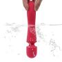 Portable LED Lighting Computer Massage 10 Speed Wife Lover Portable Electronic USB Charging Power Wireless Wand Wireless Massager-Pink