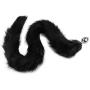 YiZYiF Stainless Steel Faux Fox Tail Funny Sex Toy Adult Romance Games Black
