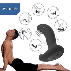 Prostrate Massage for Men YORNIGHT Silicone Sex Toy with 2 Powerful Motors 10 Stimulation Unisex P Spot Vibrator Anal Pleasure Rechargeable Wireless Remote Control Finger Flicking