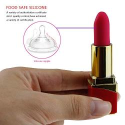 Lipstick Bullet Vib Mini Mssager for Women ，USB Charging Portable Handheld Magic Wand Manual Massage Adult Toys Red By ALBK