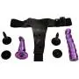 Female Wearable Leather Adjustable Strap on Double Massager, Relax Toy for Him and Her