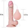 zhiounny 9 Inch Large Size Silica Gel Realistic Dill-o Waterproof with S-uction Cup for Women Men Beginners Study