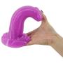 MLSice Real Animal Dinosaur Dildo S Shape Curved Beads Fake Penis Big Dick with Suction Cup Sex Toys for Women Anal Massage Plug Adult Sex Products 6.9 Inch - Purple