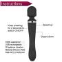 Wand Massager,Rechargeable Cordless Magic Vibrator Wand Clitoral Vibrator Stimulation with 20 Speeds Double End Vibrating Adult Sex Toys for Women Couples (Black)