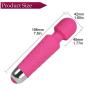 Clitoris Stimulator Clitoral Vibrator for Women,Mini 20 Vibration Patterns + 8 Speeds Rechargeable Wand Massager Adult Sex Toys,Wireless & Waterproof (Pink)