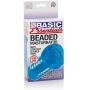 CalExotics Basic Essentials Beaded Masturbator - Male Silicone Masturbation Sleeve - 5 Inch Ribbed Pocket Puss - Adult Male Sex Toy - Blue