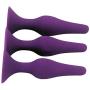 Eastern Delights Luxury Silicone Anal Trainer Butt Plug, Excellent Anal Sex Toy for Beginner, Purple Kit