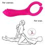 Women G-Spot Rabbit Waterproof Rechargeable 3 Motors Dildo Vibrator - Saprex® Silicone Clitoris Vagina Penis Stimulator Massager Sex Things for Men, Women and Couples #Peach