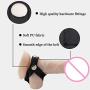 xinYxzR Adult Sex Toy Men Faux Leather Cock Penis Ring Harness Cage Delay Bondage Gear Black