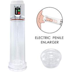 Mixfun Electric Penis Pump Vacuum Pump Penis Suction Massager Male Enhancement Penis Growth Pump USB Rechargeable Presure Adjustment 4 Stages Portable Lightweight for Men Toys with 2 Spare Seals