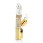 CalExotics 7-Function Platinum Jack Rabbit Vibrator With Rotation - Waterproof Vibe Sex Toys for Couples - Adult Hands Free G Spot Massager - Gold