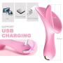 Qbyoop Wireless Waterproof Wand Massager with - Medical Silicone,USB Rechargeable,Powerful but Quiet Sucking Toys