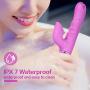 Hands Free Play Thrusting Adult Wireless Remote Control Machine Automatic Massage with Heating & Hand Free Suction Cup 10 Adjustable Telescopic Speed Realistic Silicone