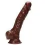 Tingxuan JDesto- ThickHandsfreeMássage Wand Super Huge Lady Toy DEPUR (Color : Brown)