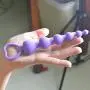 LoveI Anal Sex Toy Beads Butt Plug Heart Shaped Prostate Massager with Safe Pull Ring Handle Soft Carry Bag Unisex G Spot - Purple LoveI Anal Sex Toy Beads Butt Plug Heart Shaped Prostate Massager with Safe Pull Ring Handle Soft Carry Bag Unisex G Spot - Purple