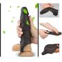 Pênňís Sleeve Extender Delay Éjá-cúlátion Silicone Pênňís Ring C-lītǒrís S-timùlátiòn Ring for Men-ZWFCC