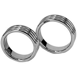 Eastern Delights Luxury Strong Stainless Penis Cock Rings, Erection Enhancing Heavy Glans Rings (ID 45mm)