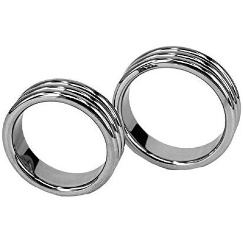 Eastern Delights Luxury Strong Stainless Penis Cock Rings, Erection Enhancing Heavy Glans Rings (ID 45mm)