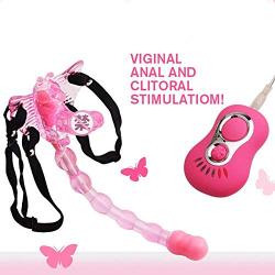 Butterfly Toys Remote Control 7 Speeds Strap On Ví-bratór Dîldɔ ClïTöris Anále Toys for Women