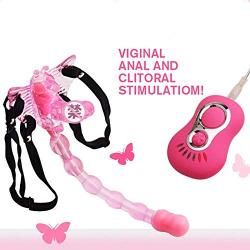 Butterfly Toys Remote Control 7 Speeds Strap On Ví-bratór Dîldɔ ClïTöris Anále Toys for Women