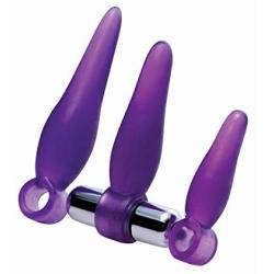 Frisky Fanny Fiddlers 3 Piece Finger Rimmer Set with Vibrating Bullet