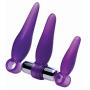Frisky Fanny Fiddlers 3 Piece Finger Rimmer Set with Vibrating Bullet
