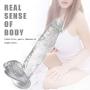 Worth Having/Huge Dongs 12 Inch Medical-Grade Crystal Glass Stick Straight Inside Soft Wand Couple Role Play