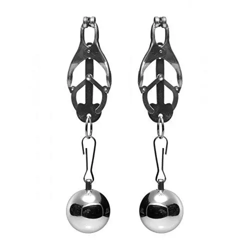Master Series Deviant Monarch Weighted Nipple Clamps Master Series Deviant Monarch Weighted Nipple Clamps