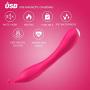 Personal Body Wand Deep Waterproof Heating Back Massager with Magic Powerful Therapeutic Vibrations, USB Cable Charging to Relieve Muscle Soreness