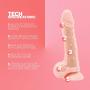 Realistic Dildo LEO4U. Best Penis Sex Toy with Vacuum-Cup & Inner Lubricant. Unique Flexible Skin- Hands Free Exclusive Penis Design(pic.2) FDA & CE. Enhance Your Satisfaction Now!