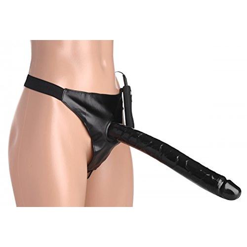 Strap U The Tower of Pleasure 12.5 Inch Vibrating Dildo with Strap On