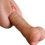 JDesto- Male and Gay Hands-Free Toy with Sǚction Cup Body Neck Back Relaxation Mássager Super Long Personal Wand Toy Female DEPUR (Color : Flesh)