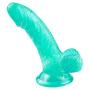 MXYLYM7 Sǒft Mǎgǐc Wǎnd, Smooth Huge Super Realistic Perfect Size Soft Massaging with Suction Cup 100% Secret Packing PVC Flesh Color (L:6.3inch,W:1.38inch) (Size : Green)