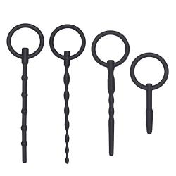 Utimi Urethral Sounds 4 Pcs Set Silicone Plug Beads Urethral with Different Size