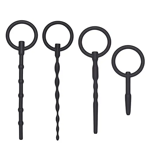 Utimi Urethral Sounds 4 Pcs Set Silicone Plug Beads Urethral with Different Size Utimi Urethral Sounds 4 Pcs Set Silicone Plug Beads Urethral with Different Size