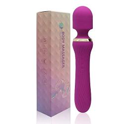 Powerful Magnetic Massager USB Cable Gift Set with 10X Speed ​​Modes Rechargeable Weaterproof Rotating Design A Good Assistant for Your Life.(YL-Purple, Big)