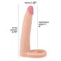 Dual Penetration Cock Ring - Realistic Anal Dildo - Turn Your Penis into a Dual Stimulator