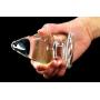 FST Glass Anal Plug Cone Crystal Butt Plug Anal Sex Toys for Women Men Couple