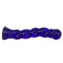 Glass Pleasure Wand Anal Sex Toys Massager, Eastern Delights 6.7 Inches Spiral Shape Dildo, Blue Glass Pleasure Wand Anal Sex Toys Massager, Eastern Delights 6.7 Inches Spiral Shape Dildo, Blue
