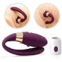 EDALL Wireless Remote Control U-Shaped Wearable USB Charging Waterproof Design 10 Speed Suction Massage G Point Female and Male Waterproof Sexy Toy Couple
