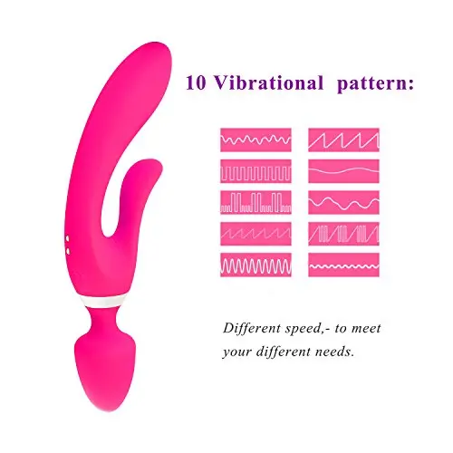 Wireless Magic Handheld Massage Vibrator - 10 Kinds of Vibration Frequency - Waterproof - Ultra-Quiet - USB Magnetic Charging - is a Good Helper for Travel (RT-Rose red) Wireless Magic Handheld Massage Vibrator - 10 Kinds of Vibration Frequency - Waterproof - Ultra-Quiet - USB Magnetic Charging - is a Good Helper for Travel (RT-Rose red)