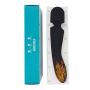 Computer portable LED vibrators to heat the strongest waterproof handheld wireless device - perfect relief of neck, back, foot, hand pain and sports injuries - best travel companion evaluation(Black)
