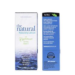 The Natural, Carrageenan Water-Based Lube, Personal Lubricant with Vitamin E and Aloe Vera - 1.7 fl oz - DreamBrands