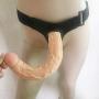 HEALIFTY Realistic Vibrating Dildo Adjustable Strap with Dildo Ultra Elastic Harness Wearable PU Leather Strap On Pants SM Penis Wand for Lesbian Couples