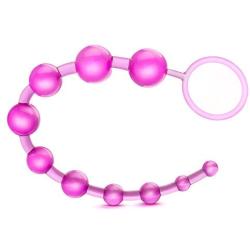 Eden Soft Flexible 12.75" Anal 10 Beads - Sex Toy for Women - Sex Toy for Men (Pink)