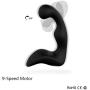 ROWAWA Prostate Massaging Toy Rechargeable and Waterproof Vibrating Butt Anal Plug Prostate Vibrator for Men, Black, 7.04 Ounce