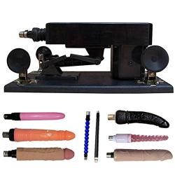 NVXYP Adult Machine Massage with Suction Cup Multispeed Adjustable Telescopic Thrusting Machine Gun